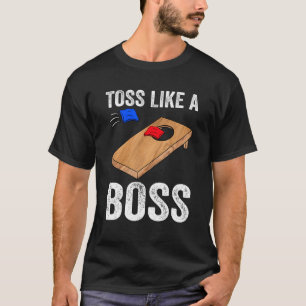 Camiseta Tosse Como Um Chefe Da Equipe Cornhole Bean Bag Co