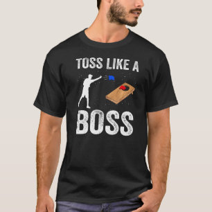 Camiseta Tosse Como Um Chefe Da Equipe Cornhole Bean Bag Co