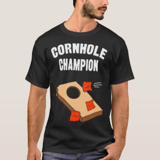 Camiseta Tosse Cornhole Champion Funny Bean Bag