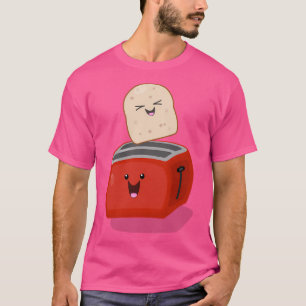Camiseta Tosta Kawaii E Cartografia De Torre Vermelha