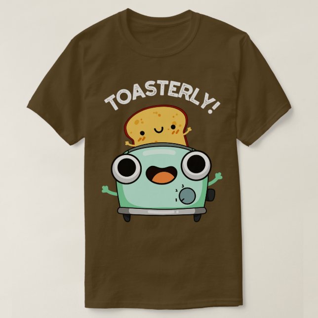 Camiseta Tostar Pun Toaster Engraçado (Frente do Design)