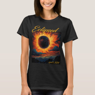 Camiseta Total 2024 Eclipse Solar Totalidade Sun Moon