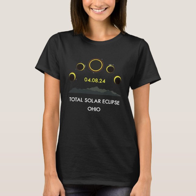 Camiseta Total América 040824 Eclipse Solar Total 2024 O (Frente)