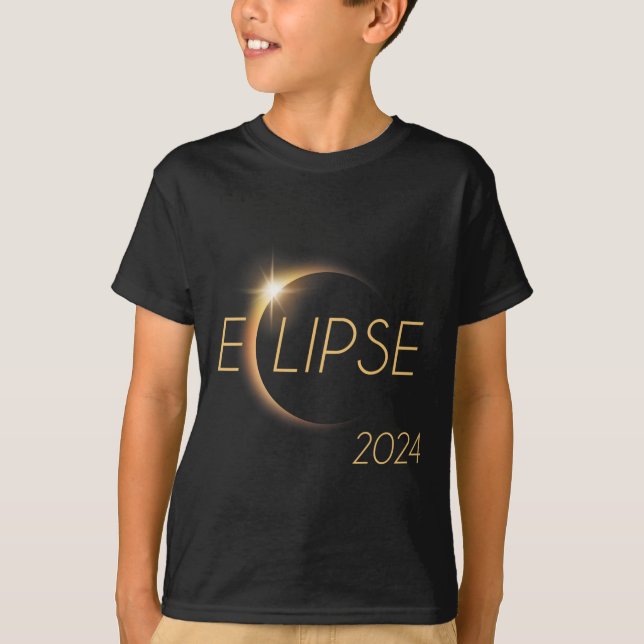 Camiseta Total América 04 08 24 Eclipse Solar Total 2024 (Frente)