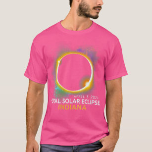 Camiseta Total Das Mulheres Eclipse Solar 2024 Totalidade 0