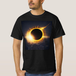 Camiseta Total de Eclipes Solares Adicionar Qualquer Texto