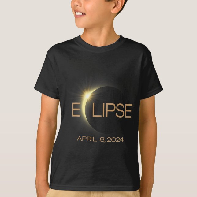 Camiseta Total de Eclipse Solar 2024 América (Frente)