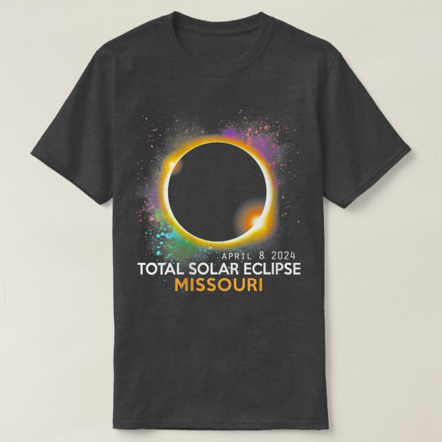 Camiseta Total De Mulheres Eclipse Solar 2024 Totalidade 04 (Frente do Design)