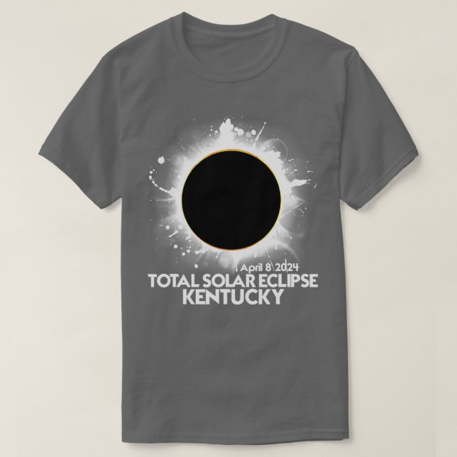 Camiseta Total do Eclipse Solar Kentucky 2024 (Frente do Design)