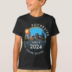Camiseta Total do Eclipse Solar Totality Rochester New York