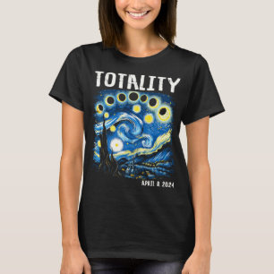 Camiseta Total Eclipse Solar 2024 4 08 Starry Nigh