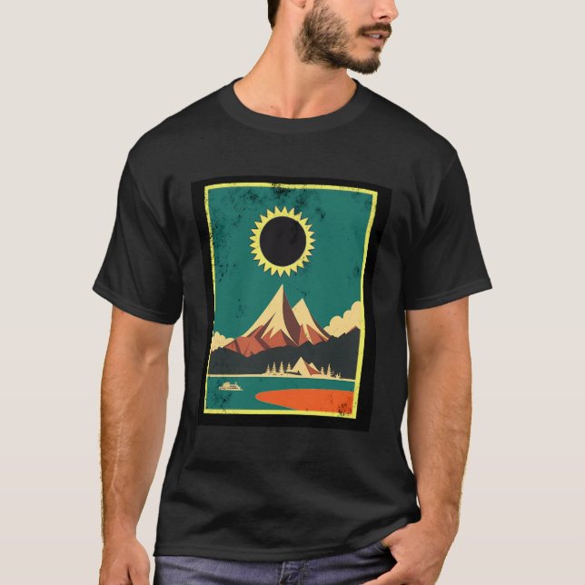 Camiseta Total Eclipse Solar 2024 Astronomia Total abril (Frente)