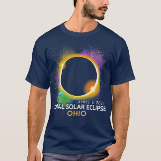 Camiseta Total Eclipse Solar 2024 Totalidade 040824 Ohio Lo