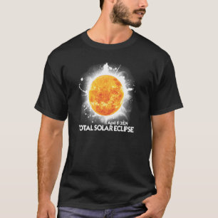 Camiseta Total Eclipse Solar 2024 Totalidade Americana abri