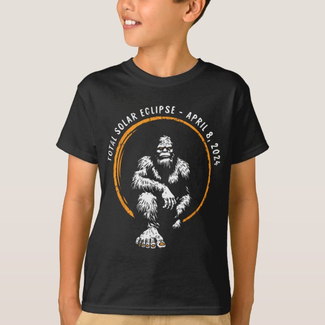 Camiseta Total Eclipse Solar Abril 8 2024 Totalidade (Frente)