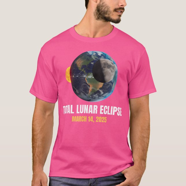 Camiseta Total Lunar Eclipse 2025 Blood Moon March 14 Eclip (Frente)