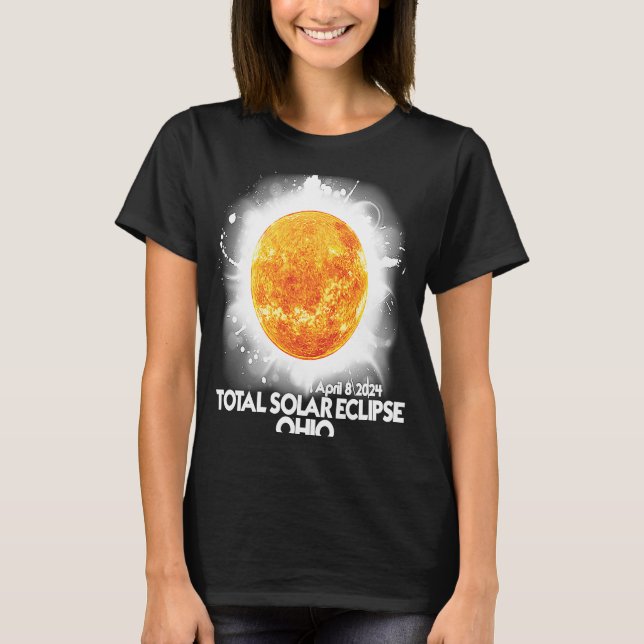 Camiseta Total OHIO 2024 Eclipse Solar Total (Frente)