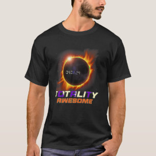 Camiseta Total Real Eclipse Solar 2024 Totalidade Awesom