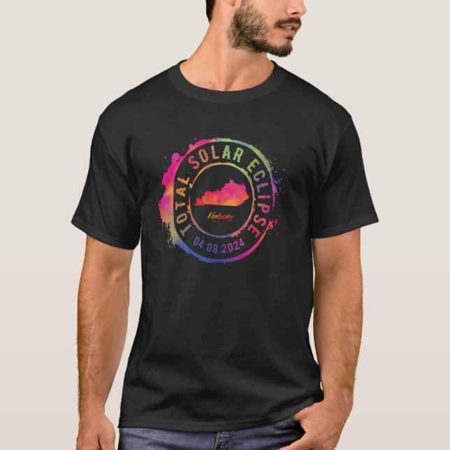Camiseta Total Solar Eclipse 2024 EUA Totalidade do Kentuck (Frente)