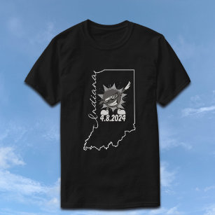 Camiseta Total Solar Eclipse 2024 Indiana Dabbing Mascot