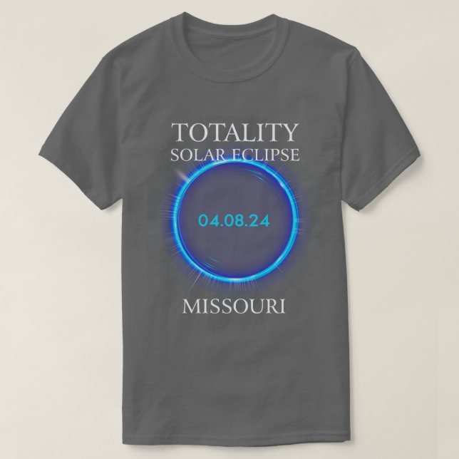 Camiseta Total Solar Eclipse 2024 Missouri 04 (Frente do Design)