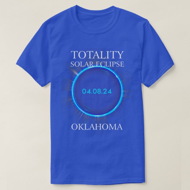 Camiseta Total Solar Eclipse 2024 Oklahoma 04 (Frente do Design)