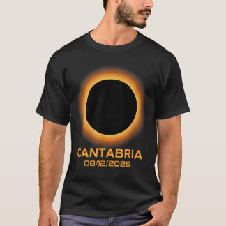 Camiseta Total Solar Eclipse 2026 Cantabria Spain Totality