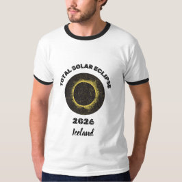 Camiseta Total Solar Eclipse 2026 Men's Ringer T-Shirt