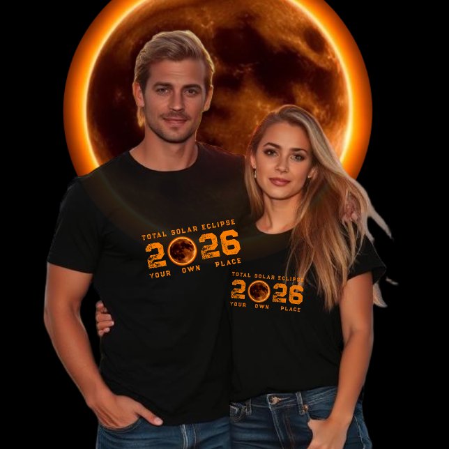 Camiseta Total Solar Eclipse 2026 T-Shirt (Total Solar Eclipse 2026 T-Shirt)