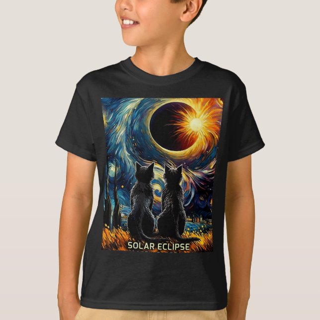 Camiseta Total Solar Eclipse 8 de abril de 2024 Van Gogh Ca (Frente)