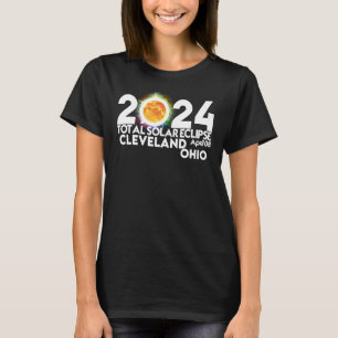 Camiseta Total Solar Eclipse Cleveland OHIO Abril 8 De 2024