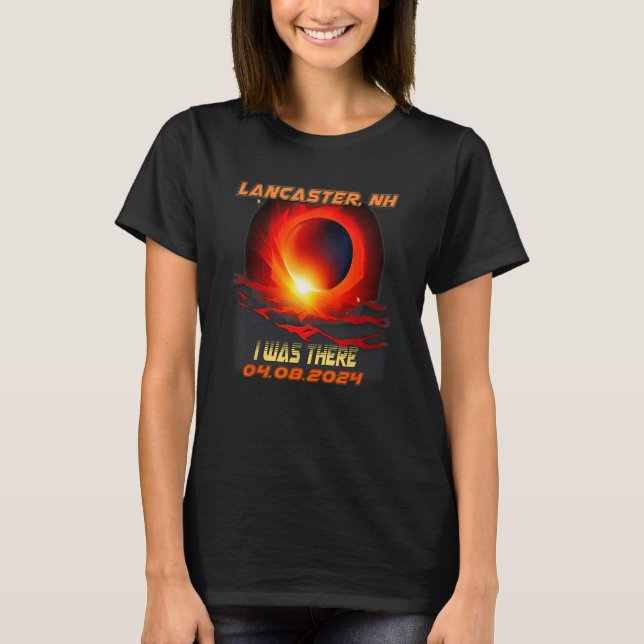 Camiseta Total Solar Eclipse I Was There Lancaster New Hamp (Frente)