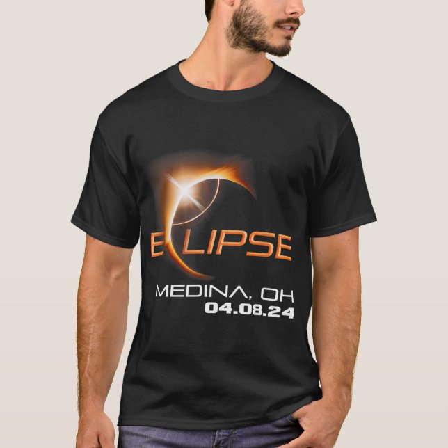 Camiseta Total Solar Eclipse Medina Ohio (Frente)