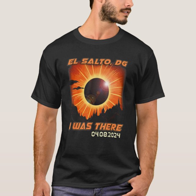 Camiseta Total Solar Eclipse Mountain Hiking El Salto DG Me (Frente)