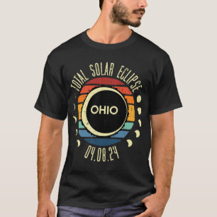 Camiseta Total Solar Eclipse Ohio Sunset Retro 04.08.24 Hom