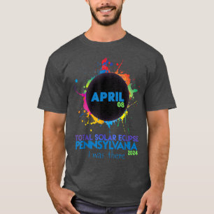 Camiseta Total Solar Eclipse Pennsylvania 2024 Colorful Tot
