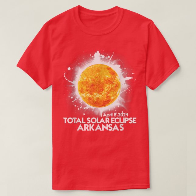 Camiseta Totalidade da América Solar Eclipse de 2024 do Ark (Frente do Design)