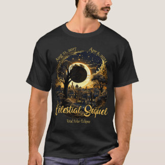 Camiseta Totalidade do Eclipse Celestial Total 2017