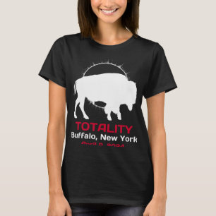 Camiseta Totalidade do Eclipse Solar de Nova Iorque abril 8