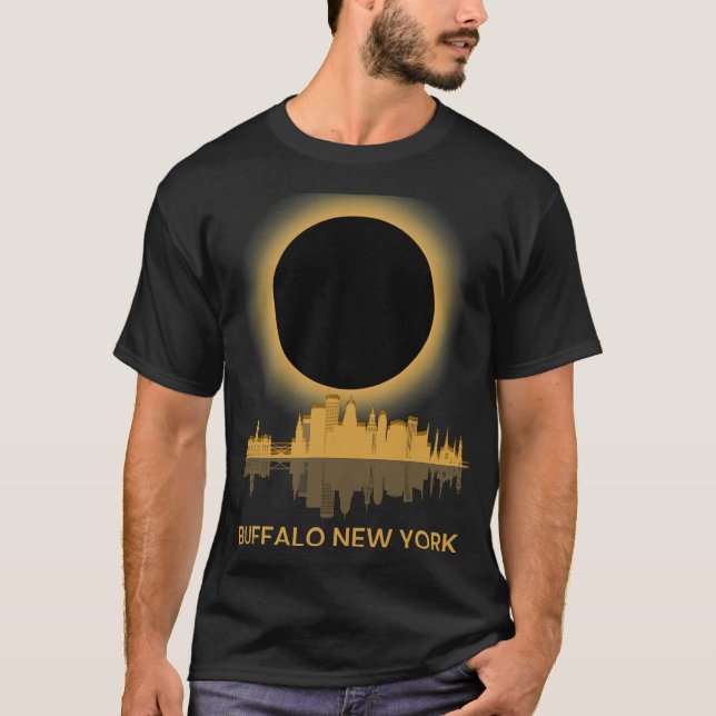 Camiseta Totalidade do Souvenir Solar Eclipse Buffalo Nova  (Frente)