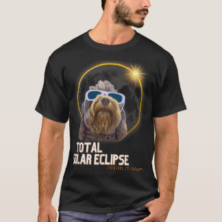 Camiseta Totalidade Eclipse Solar Goldendoododle com Eclips