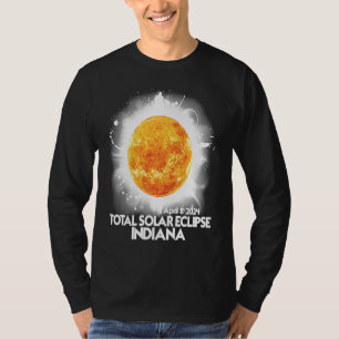 Camiseta Totalidade Indiana 2024 Eclipse Solar Total Americ