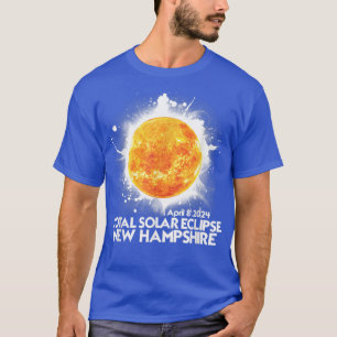 Camiseta Totalidade New Hampshire 2024 Total Solar Eclipse 