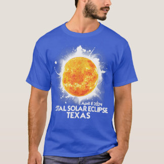 Camiseta Totalidade TEXAS 2024 Total do Eclipse Solar Améri
