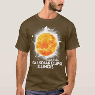 Camiseta Totality ILLINOIS 2024 Total Solar Eclipse America