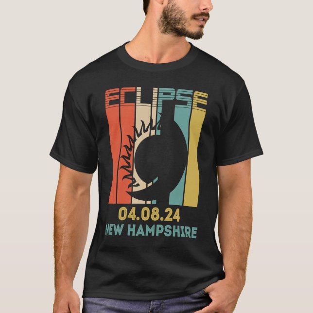 Camiseta Totality Solar Eclipse Fases 8 de abril de 2024 Ne (Frente)