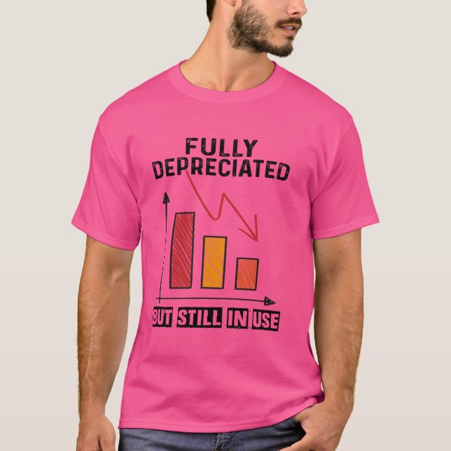 Camiseta Totalmente depreciado, mas ainda em uso Contabilid (Frente)