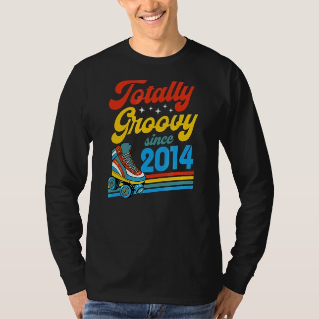 Camiseta Totalmente Groovy Desde 2014, Nascimento do Skate  (Frente)