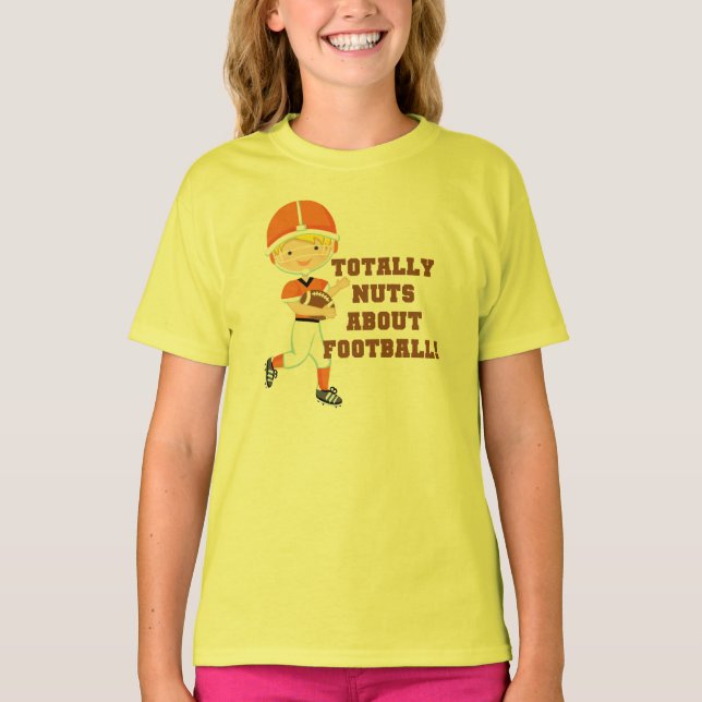 Camiseta Totalmente loucos sobre o futebol (Frente)