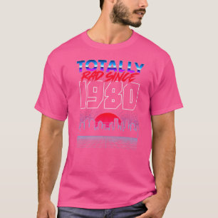 Camiseta Totalmente publicitado desde 1980 anos retro 80s V